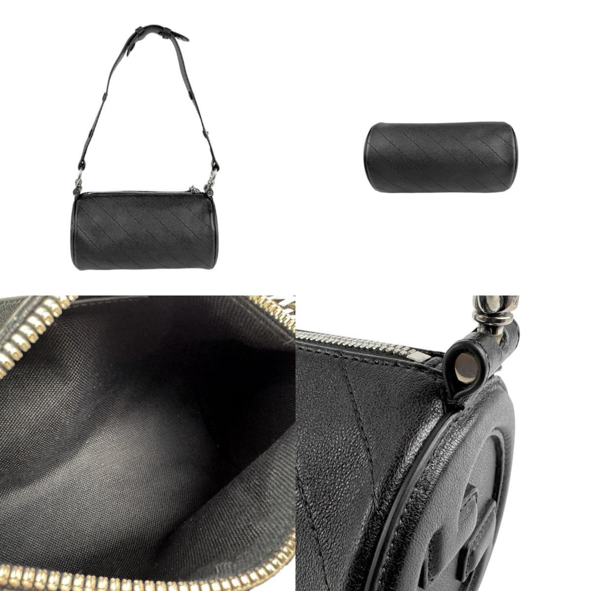 Gucci Interlocking G, Black, Leather, shoulder