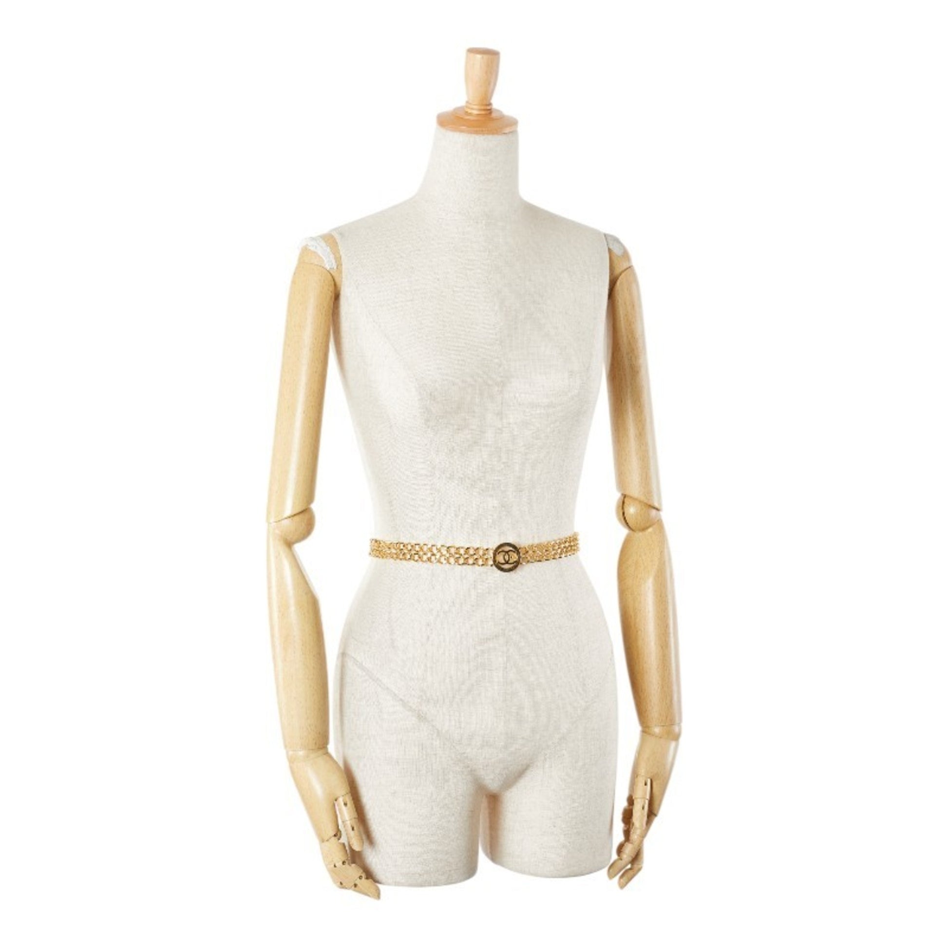 Chanel Coco Mark, Gold, Gold Plated, belt