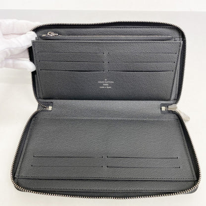 Louis Vuitton Zippy organizer, Black, Canvas, wallet