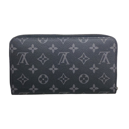 Louis Vuitton Zippy organizer, Black, Canvas, wallet
