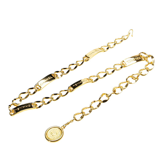 Chanel Médaillon, Gold, Gold Plated, belt