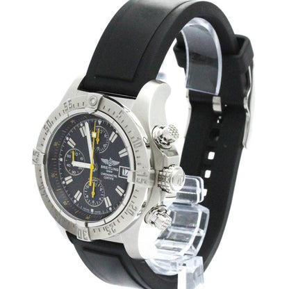 Breitling Avenger, Black, Steel, bag