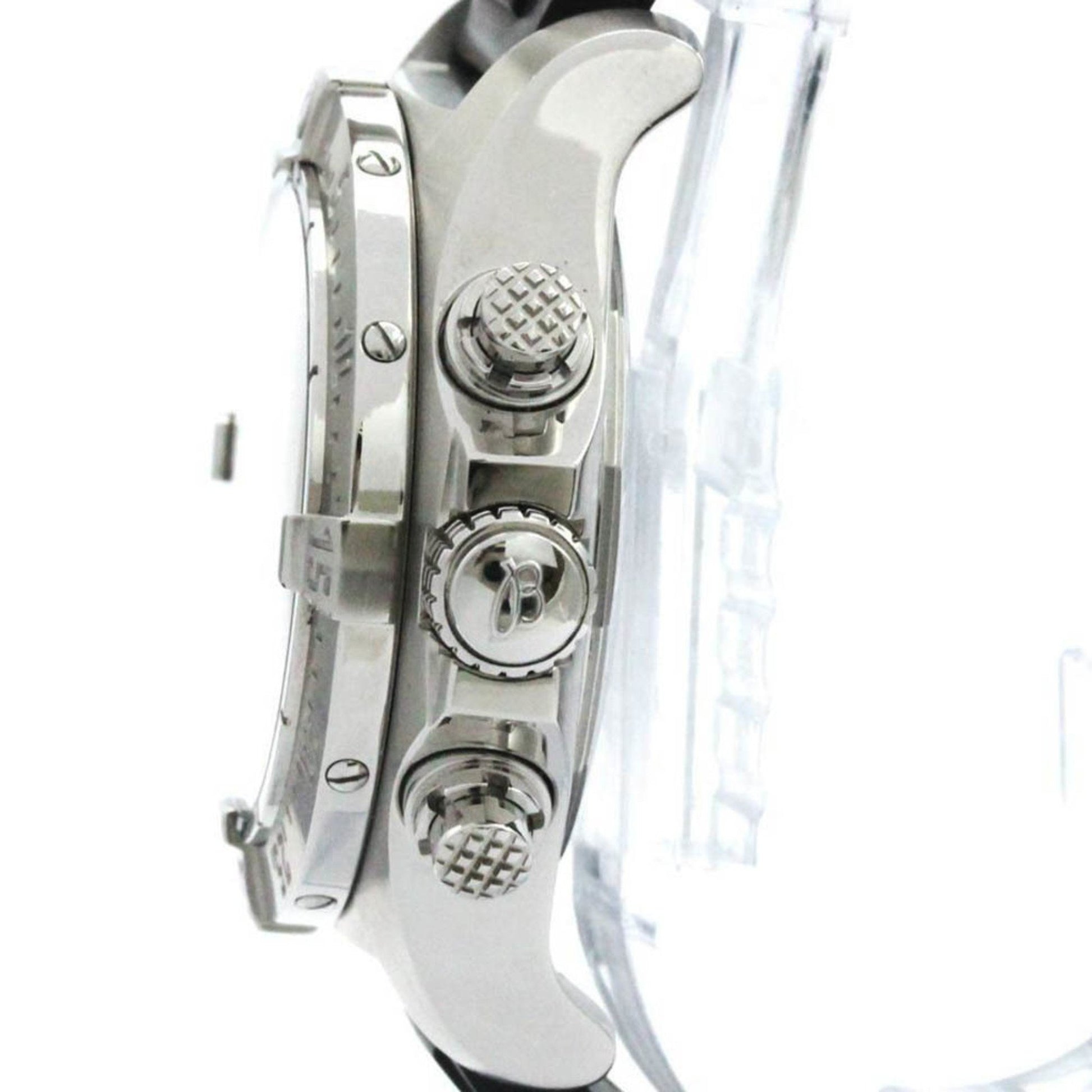 Breitling Avenger, Black, Steel, bag