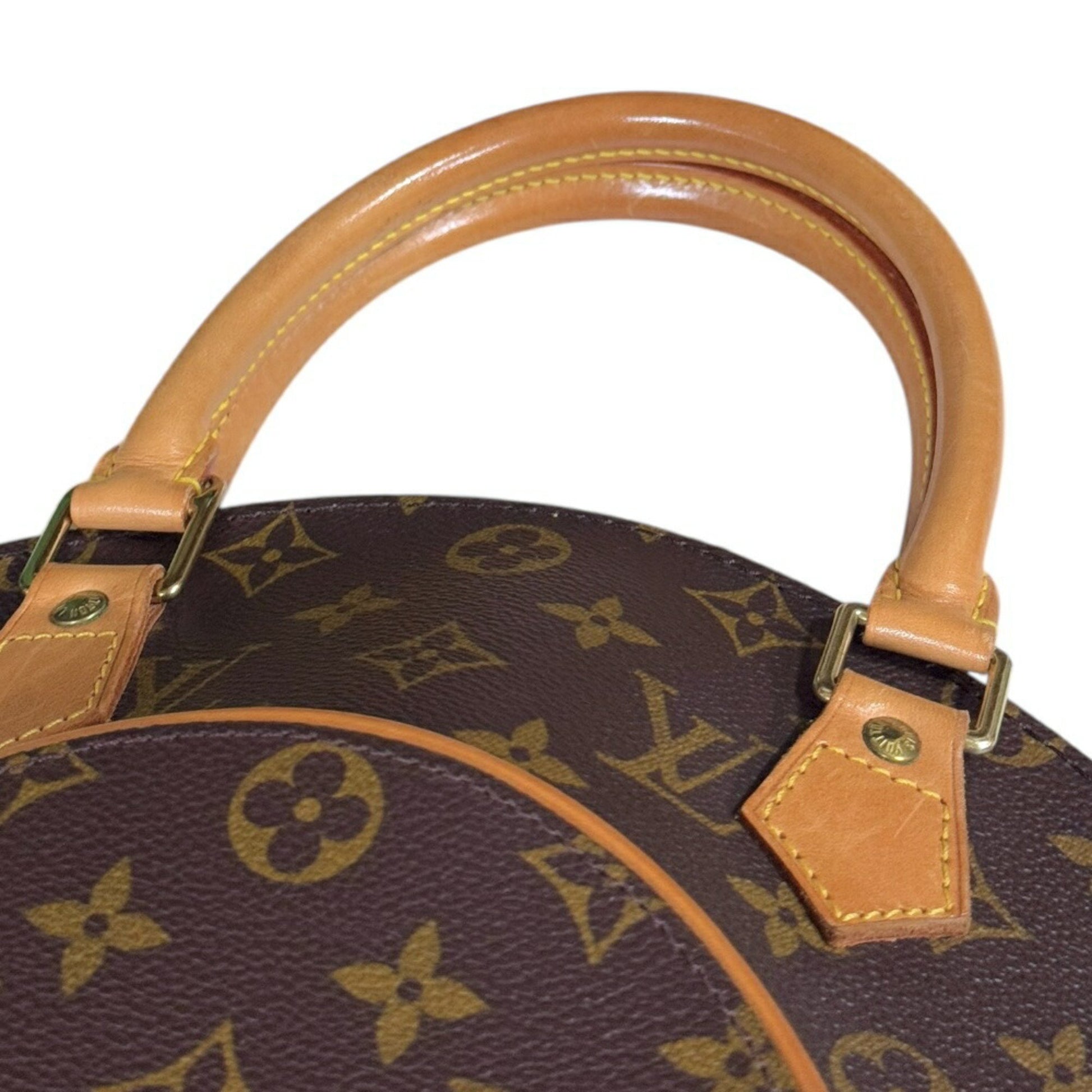 Louis Vuitton Ellipse, Brown, Canvas, handbag