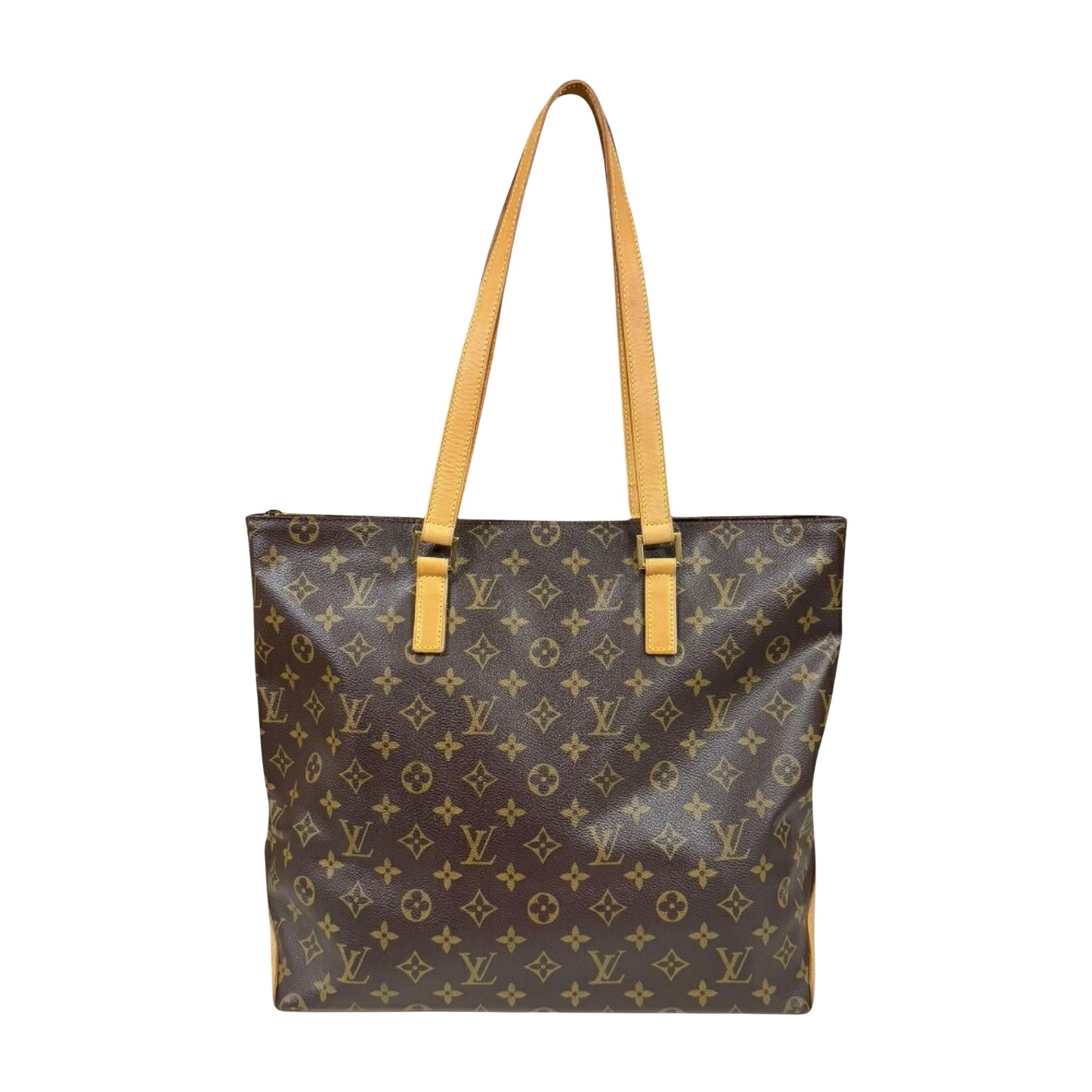 Louis Vuitton Cabas Mezzo, Brown, Canvas, tote