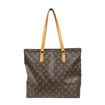 Louis Vuitton Cabas Mezzo, Brown, Canvas, tote