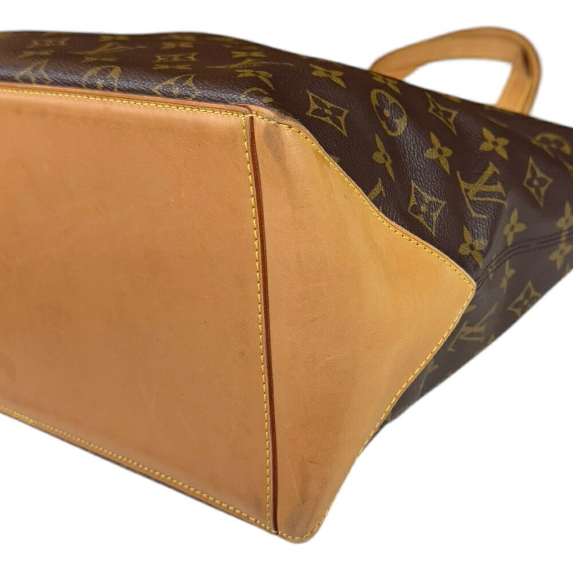 Louis Vuitton Cabas Mezzo, Brown, Canvas, tote