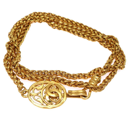 Chanel Coco Mark, Gold, Gold Plated, belt
