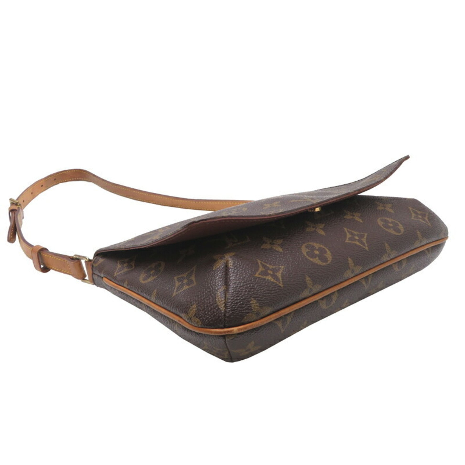 Louis Vuitton Musette Tango, Brown, Canvas, shoulder
