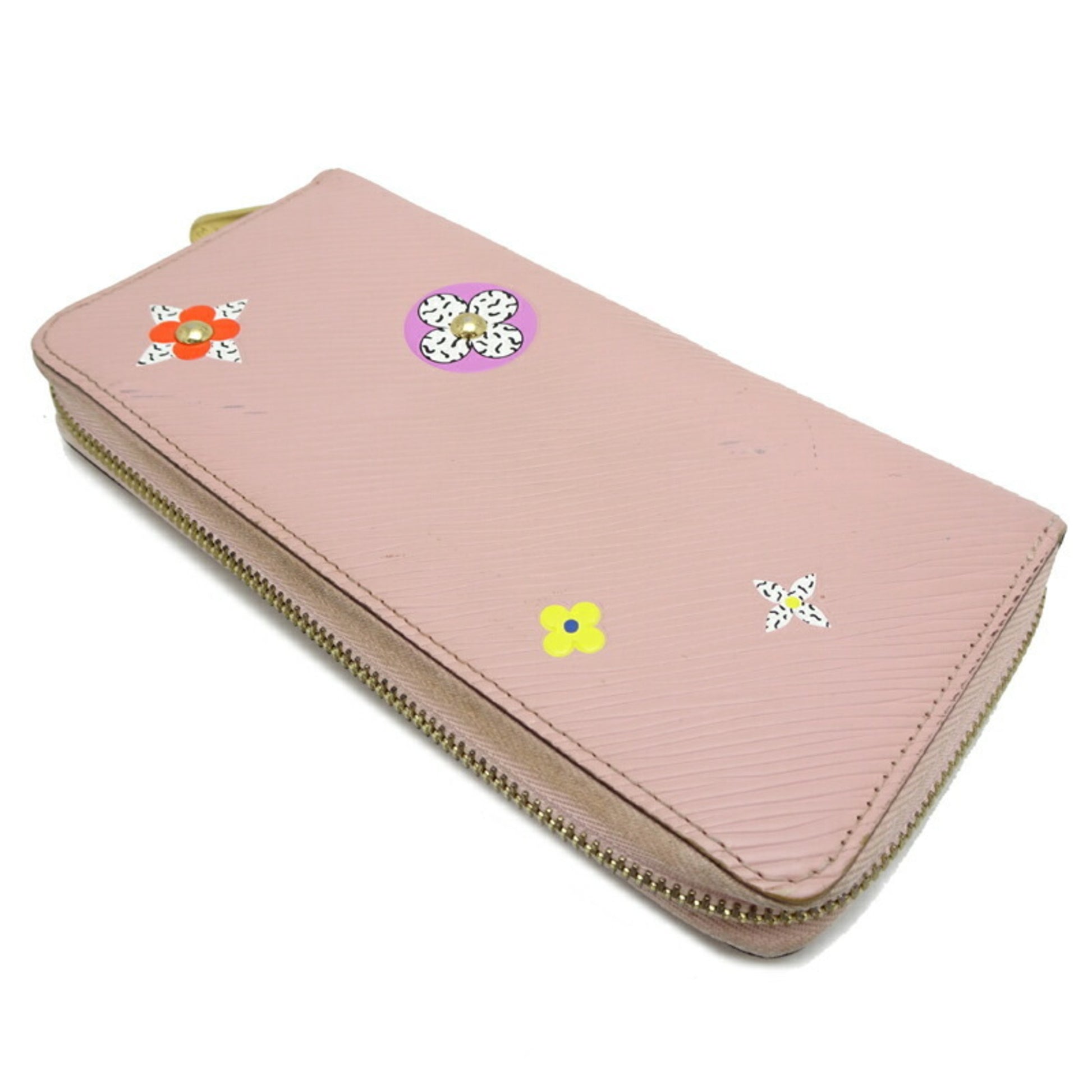Louis Vuitton Zippy wallet, Pink, Leather, wallet
