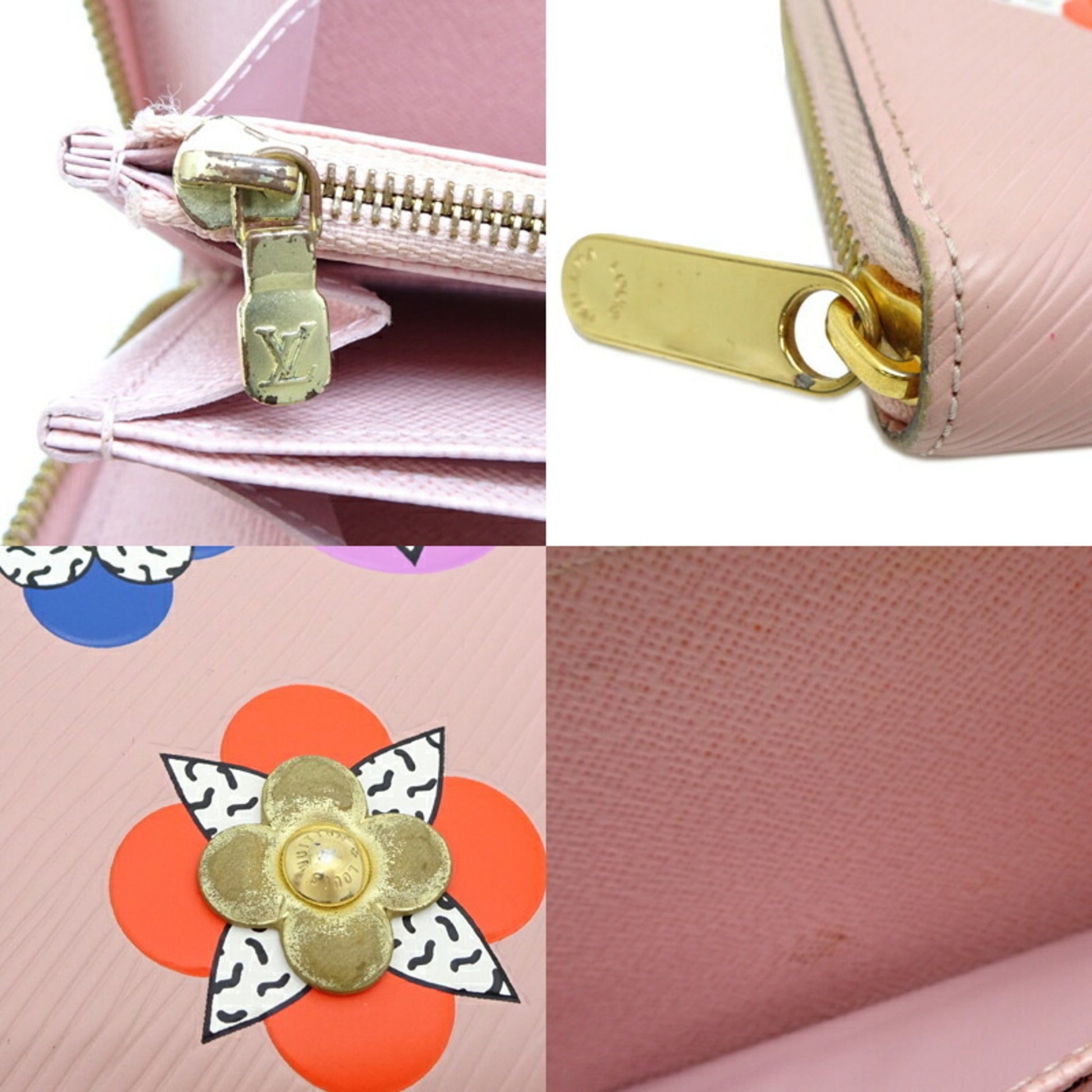 Louis Vuitton Zippy wallet, Pink, Leather, wallet