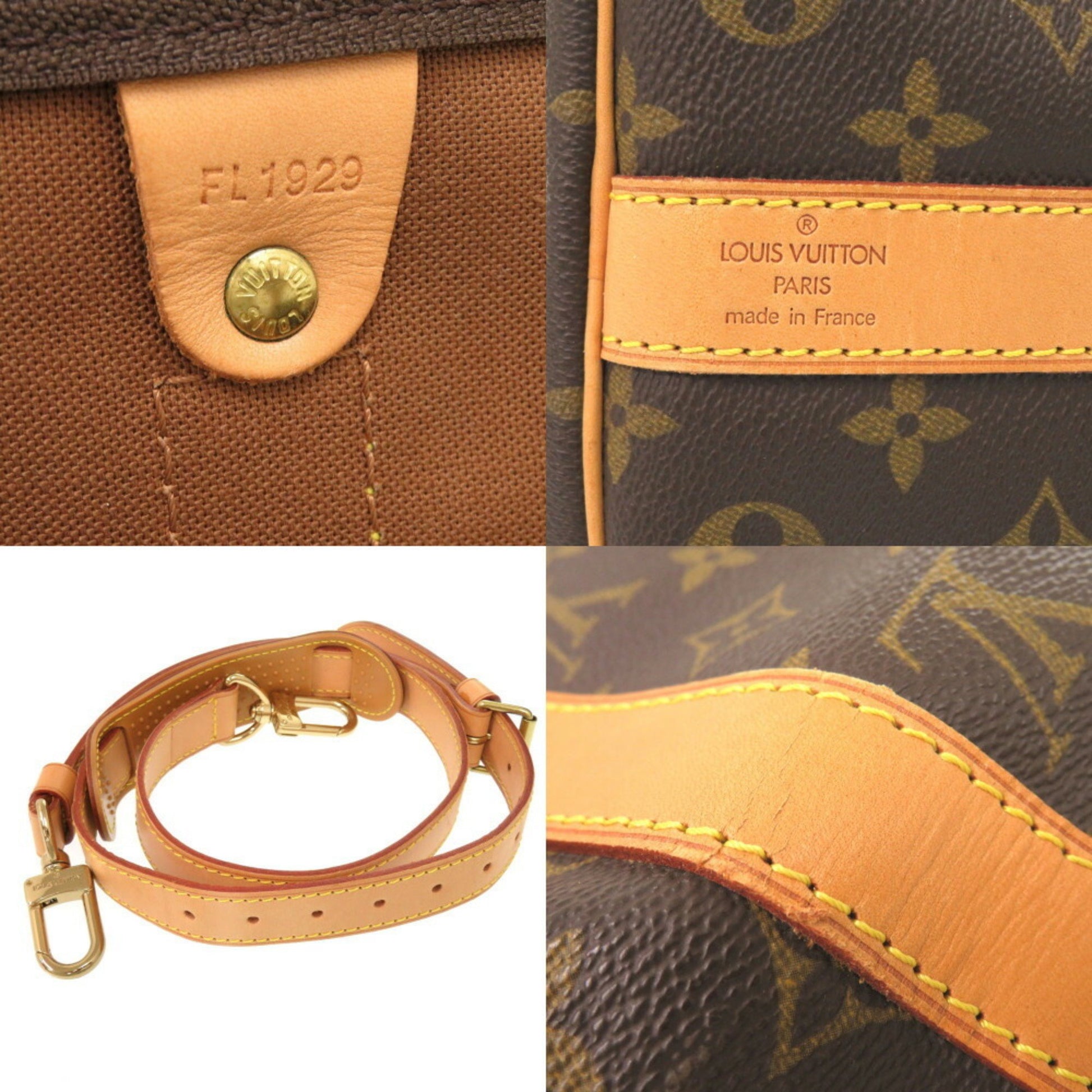 Louis Vuitton Keepall Bandouliere 50, Brown, Canvas, travel