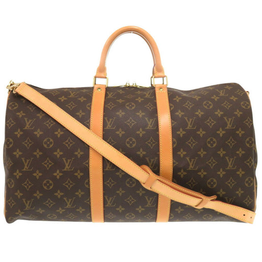 Louis Vuitton Keepall Bandouliere 50, Brown, Canvas, travel