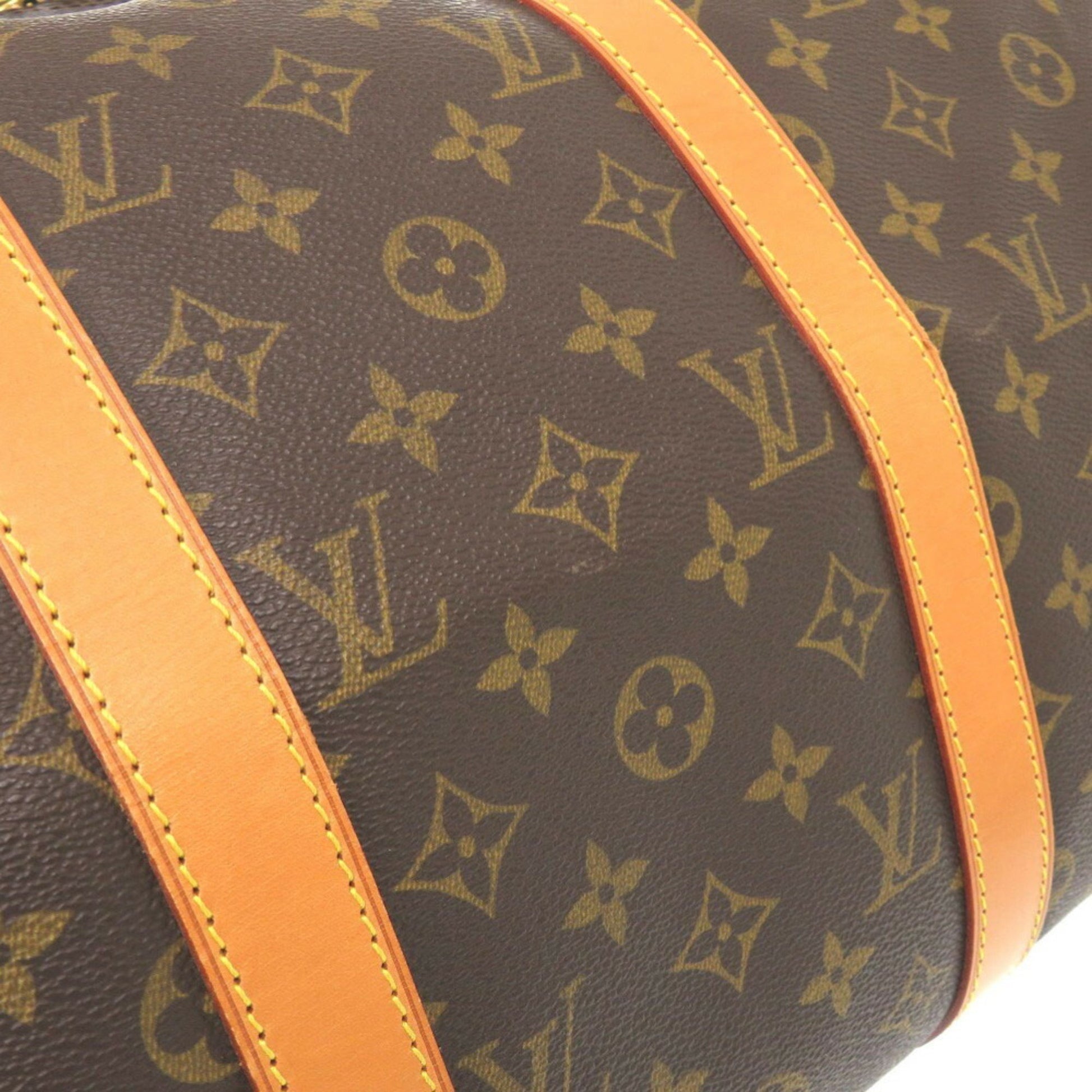 Louis Vuitton Keepall Bandouliere 50, Brown, Canvas, travel