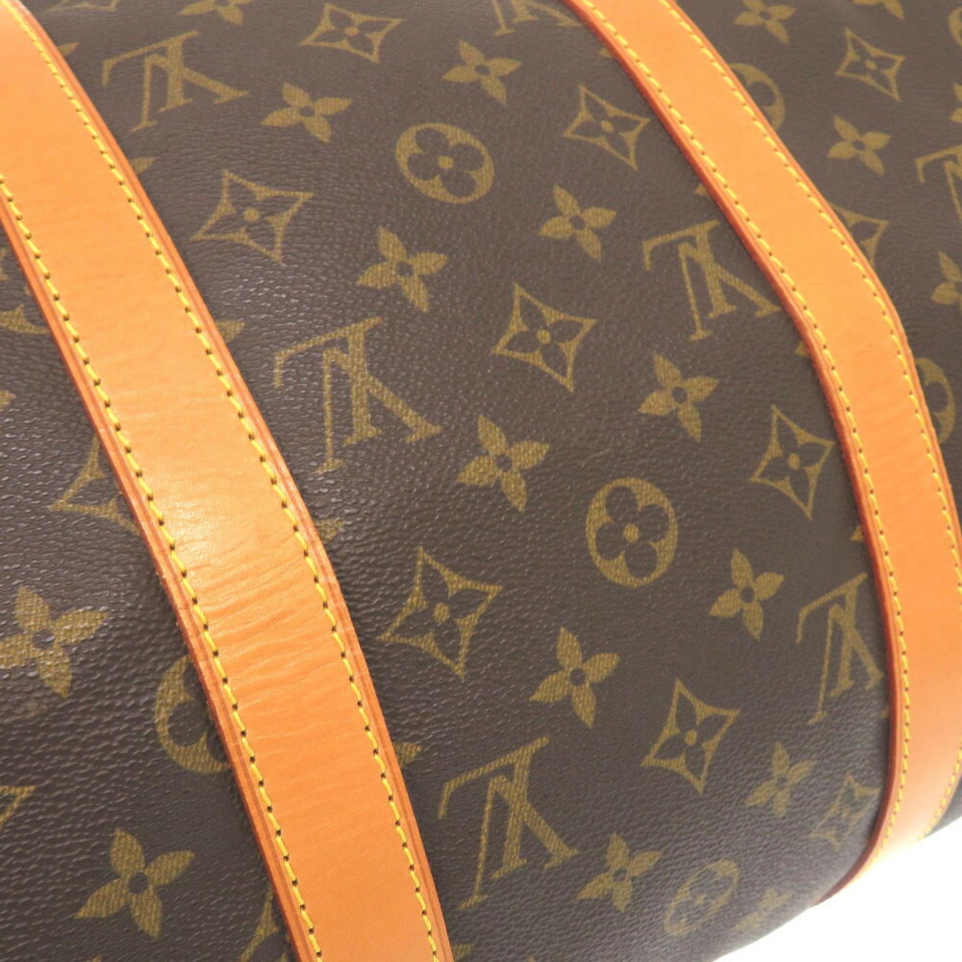 Louis Vuitton Keepall Bandouliere 50, Brown, Canvas, travel
