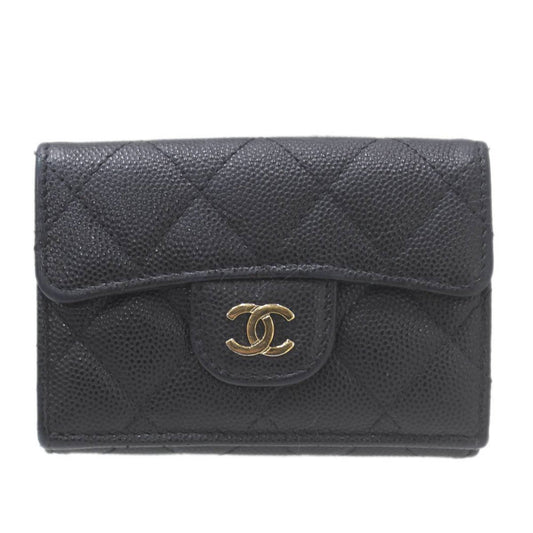 Chanel Porte monnaie, Black, Leather, wallet