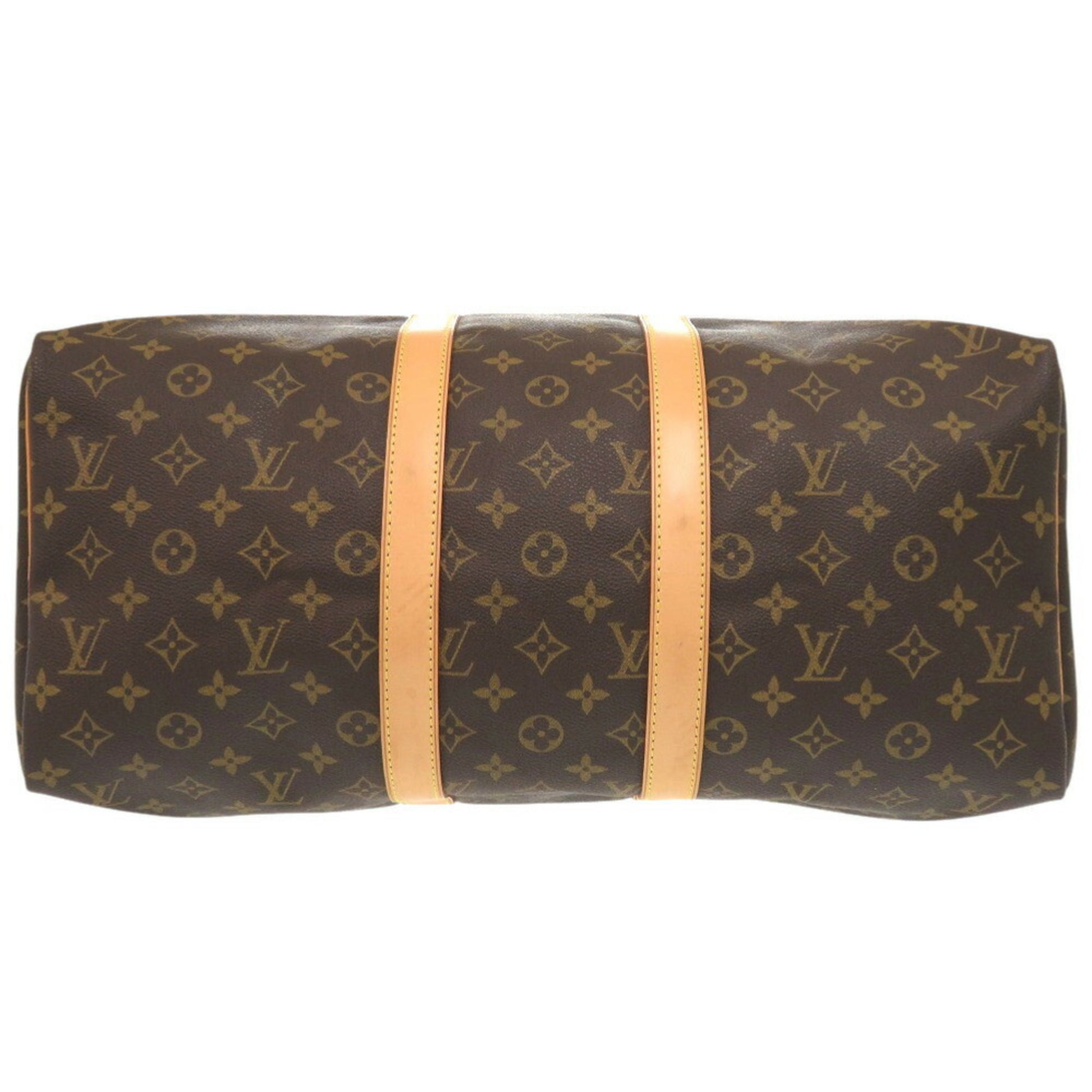 Louis Vuitton Keepall 45, Brown, Canvas, travel