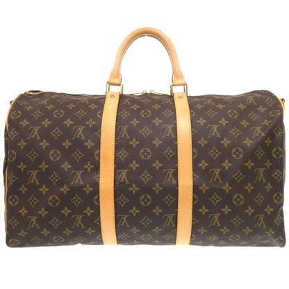 Louis Vuitton Keepall Bandouliere 50, Brown, Canvas, travel