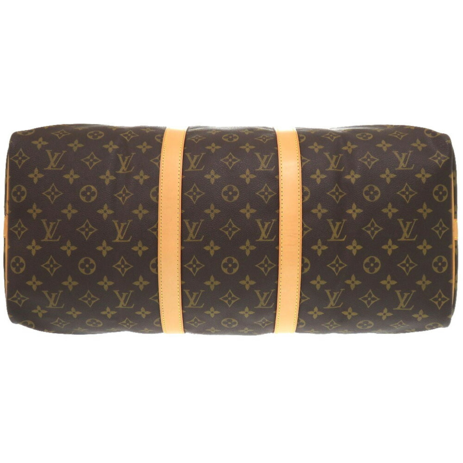 Louis Vuitton Keepall Bandouliere 50, Brown, Canvas, travel