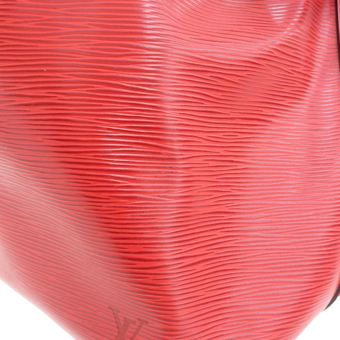 Louis Vuitton Petit Noé, Red, Leather, shoulder