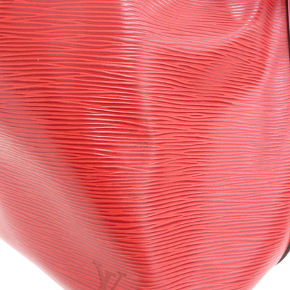 Louis Vuitton Petit Noé, Red, Leather, shoulder