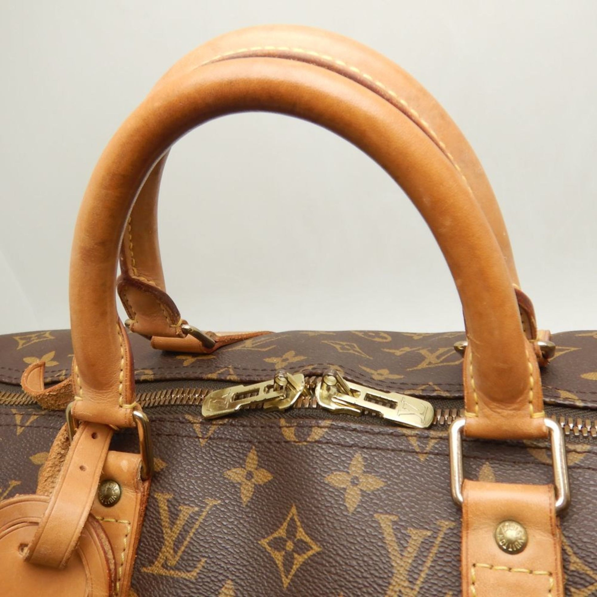 Louis Vuitton Keepall 50, Brown, Canvas, travel