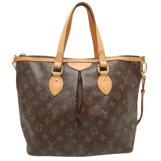 Louis Vuitton Palermo PM, Brown, Canvas, tote