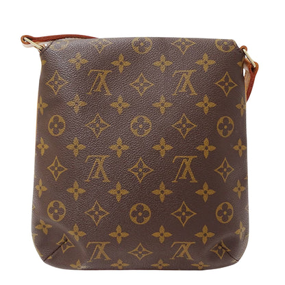 Louis Vuitton Musette Salsa, Brown, Canvas, shoulder