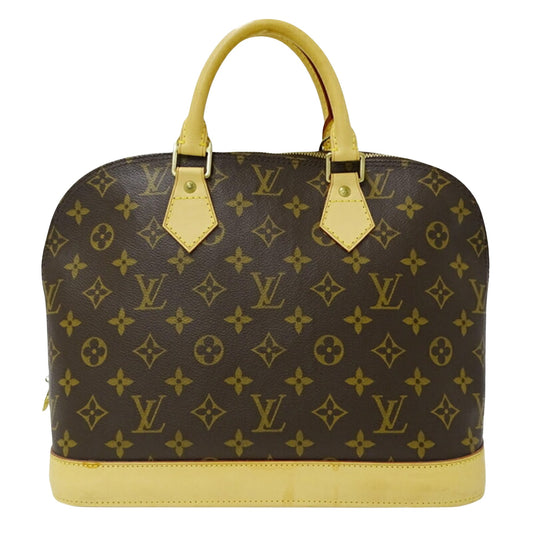 Louis Vuitton Alma, Brown, Canvas, handbag
