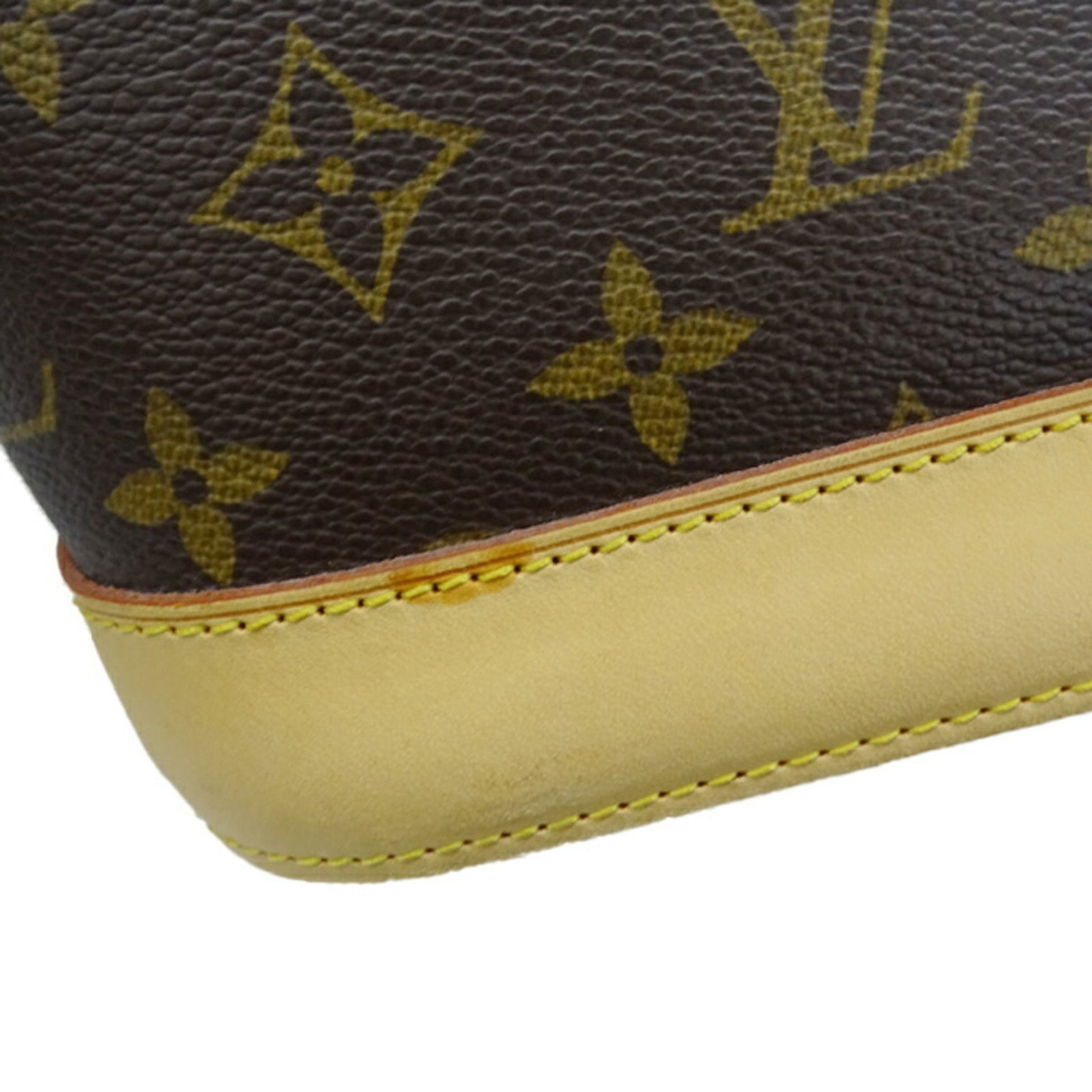 Louis Vuitton Alma, Brown, Canvas, handbag