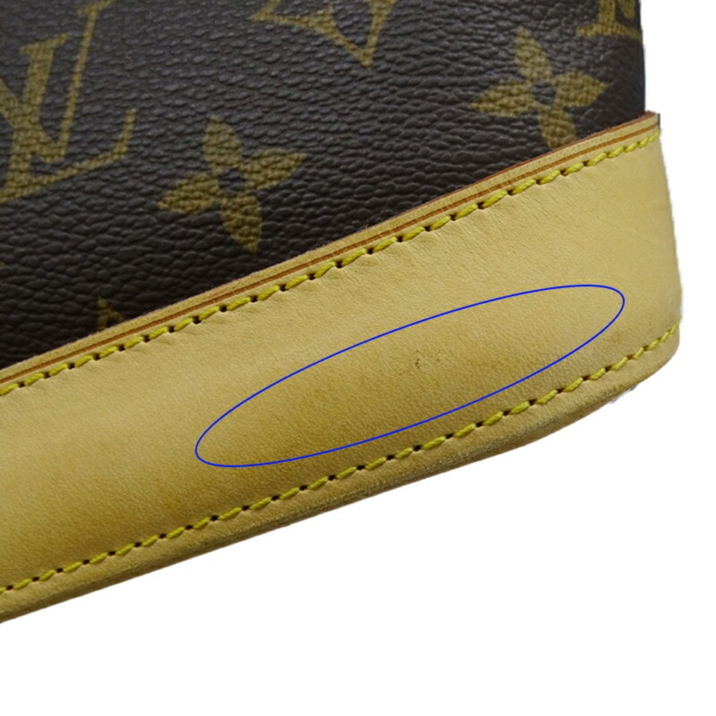 Louis Vuitton Alma, Brown, Canvas, handbag