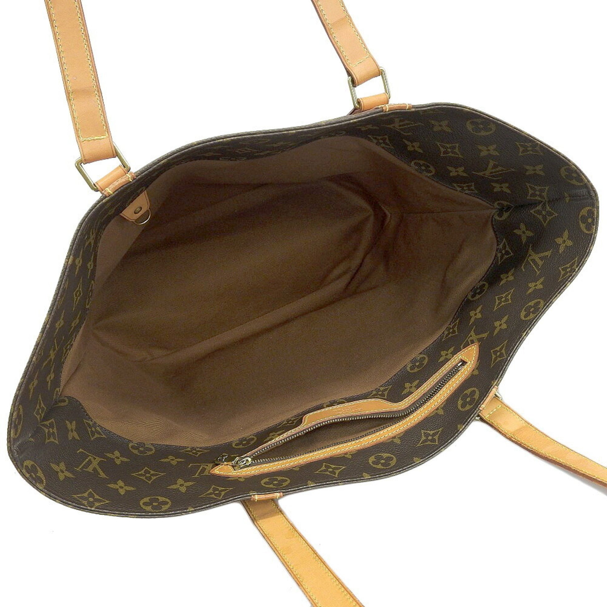 Louis Vuitton Shopping, Brown, Canvas, tote