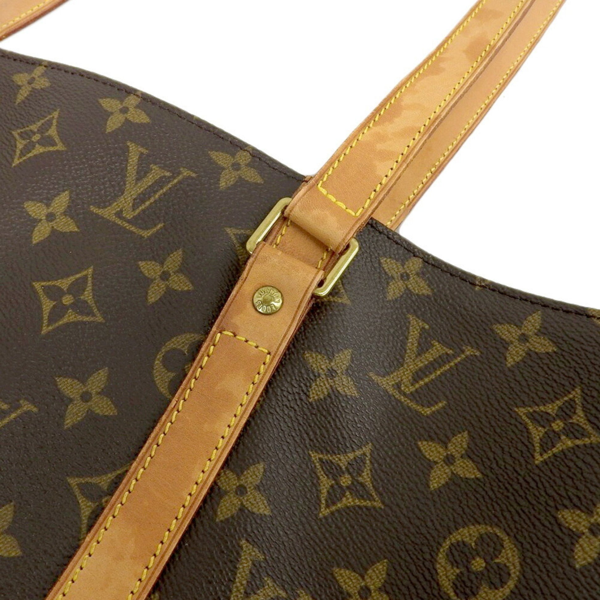 Louis Vuitton Shopping, Brown, Canvas, tote