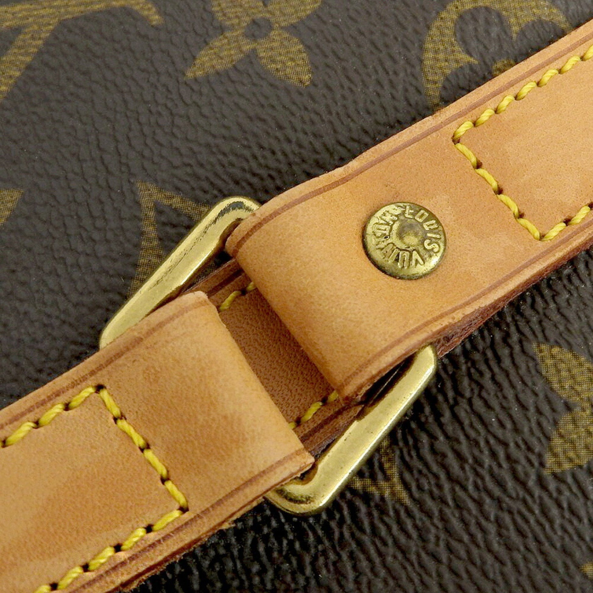 Louis Vuitton Shopping, Brown, Canvas, tote