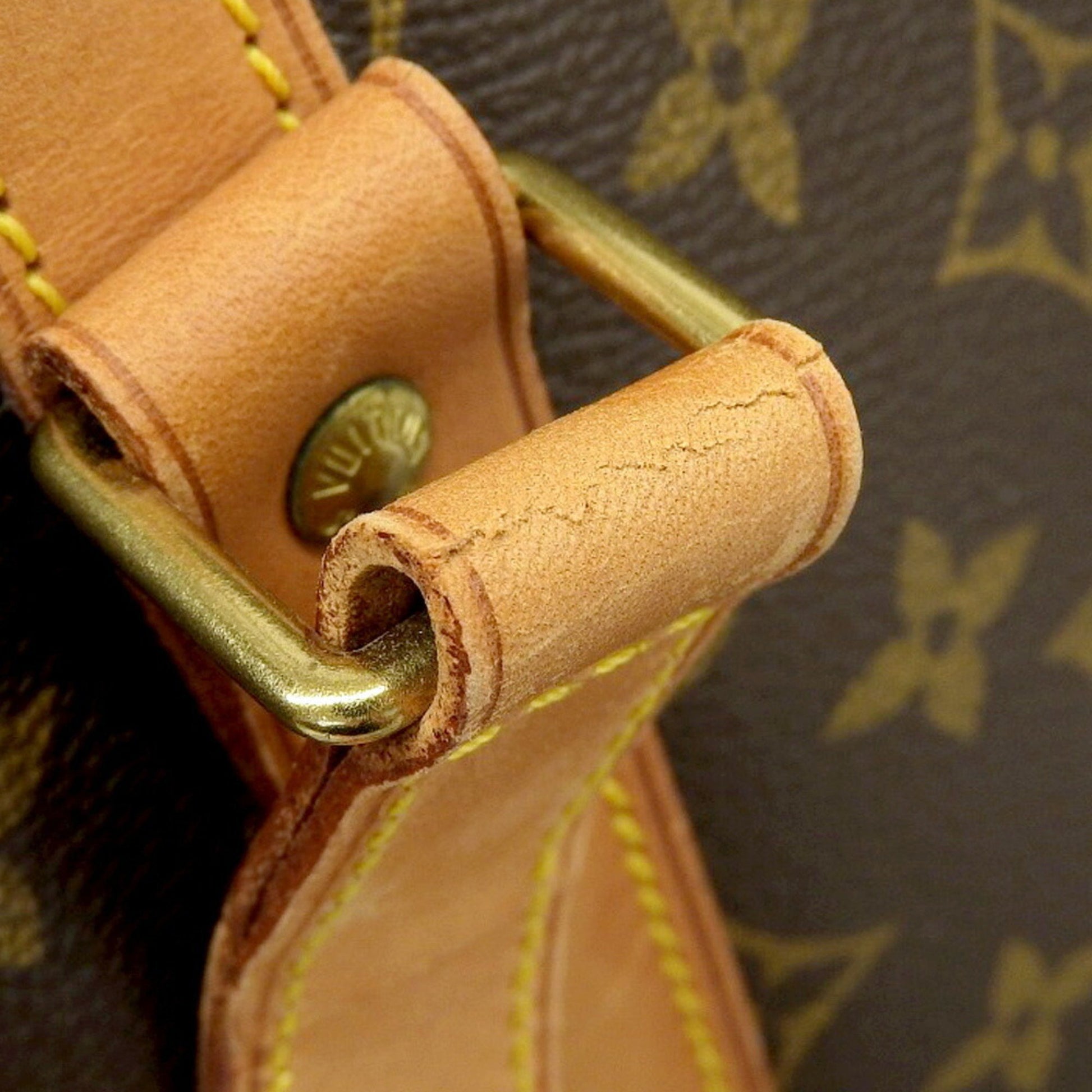 Louis Vuitton Shopping, Brown, Canvas, tote