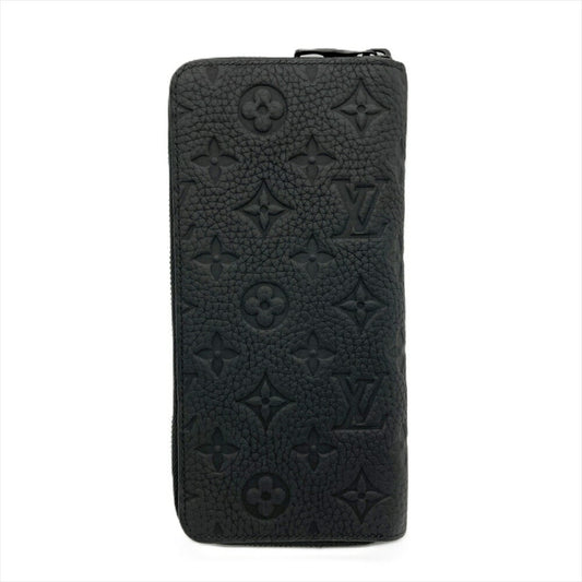 Louis Vuitton Zippy Wallet Vertical, Black, Leather, wallet