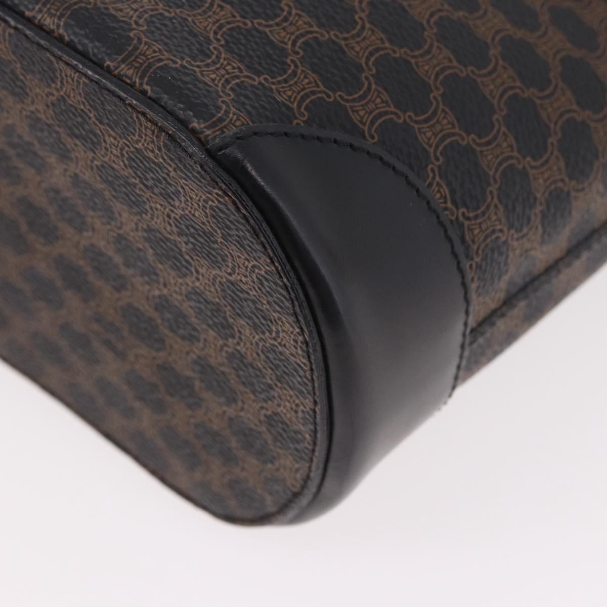 Celine C Macadam Tote PVC leather/ Macadam canvas, Black, Canvas, Shoulder Bag