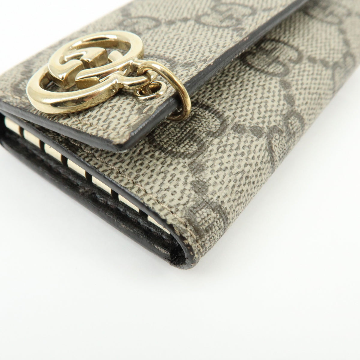 Gucci Interlocking G French GG Coated Canvas, Beige, Canvas, Wallet
