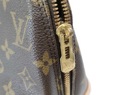Louis Vuitton Alma, Brown, Canvas, handbag