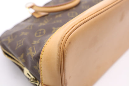 Louis Vuitton Alma, Brown, Canvas, handbag