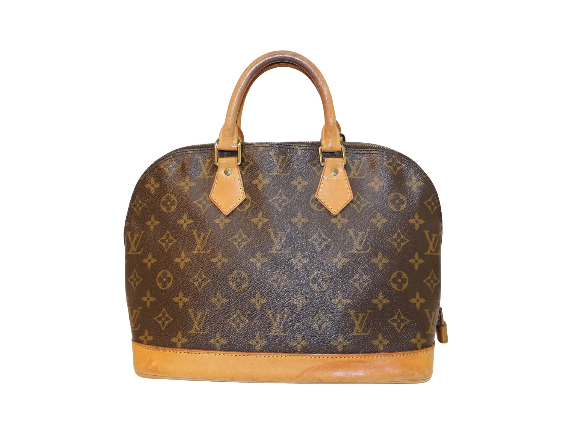 Louis Vuitton Alma, Brown, Canvas, handbag