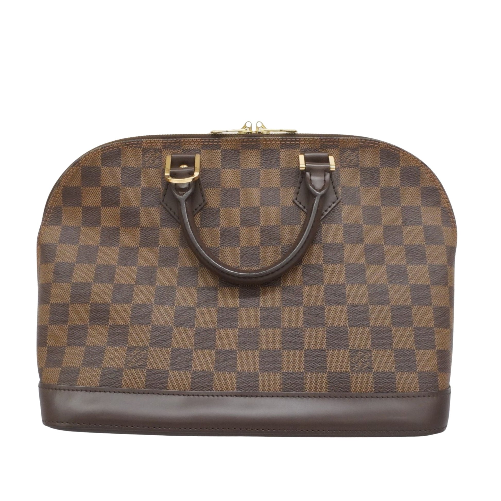 Louis Vuitton Alma, Brown, Canvas, handbag