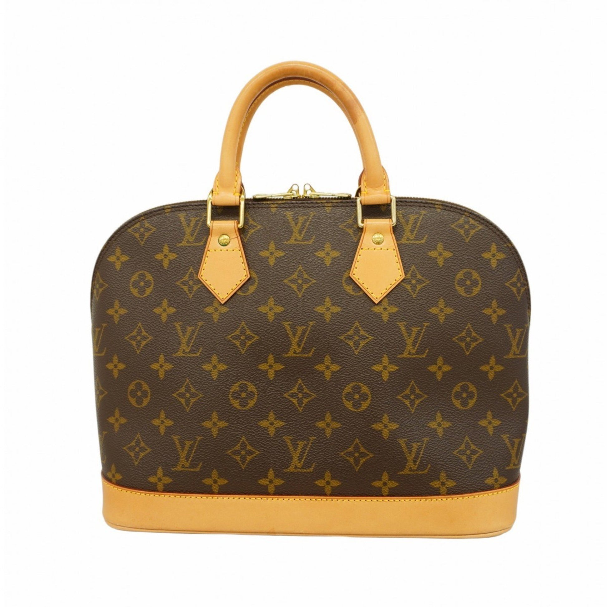 Louis Vuitton Alma, Brown, Canvas, handbag