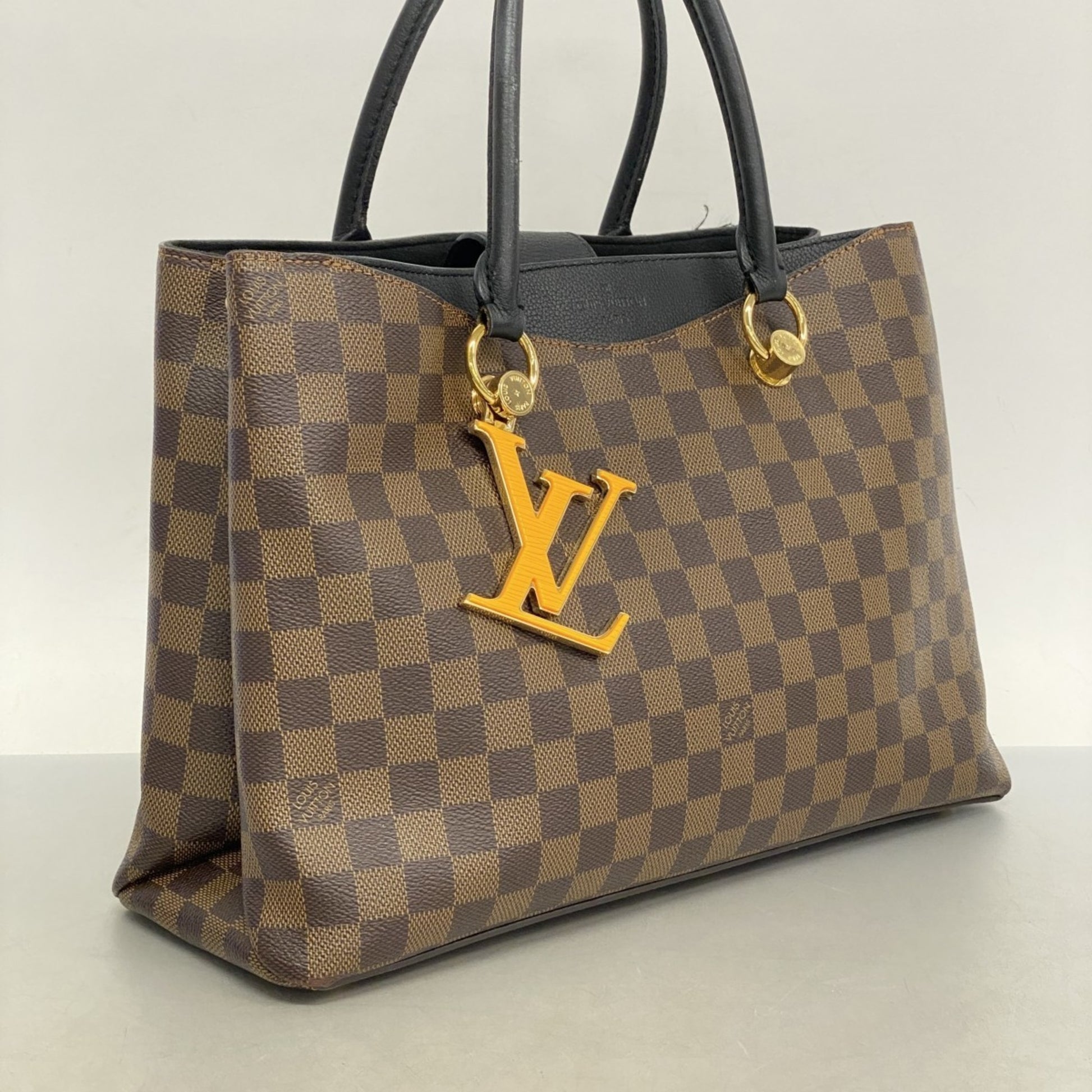 Louis Vuitton Riverside, Brown, Canvas, tote