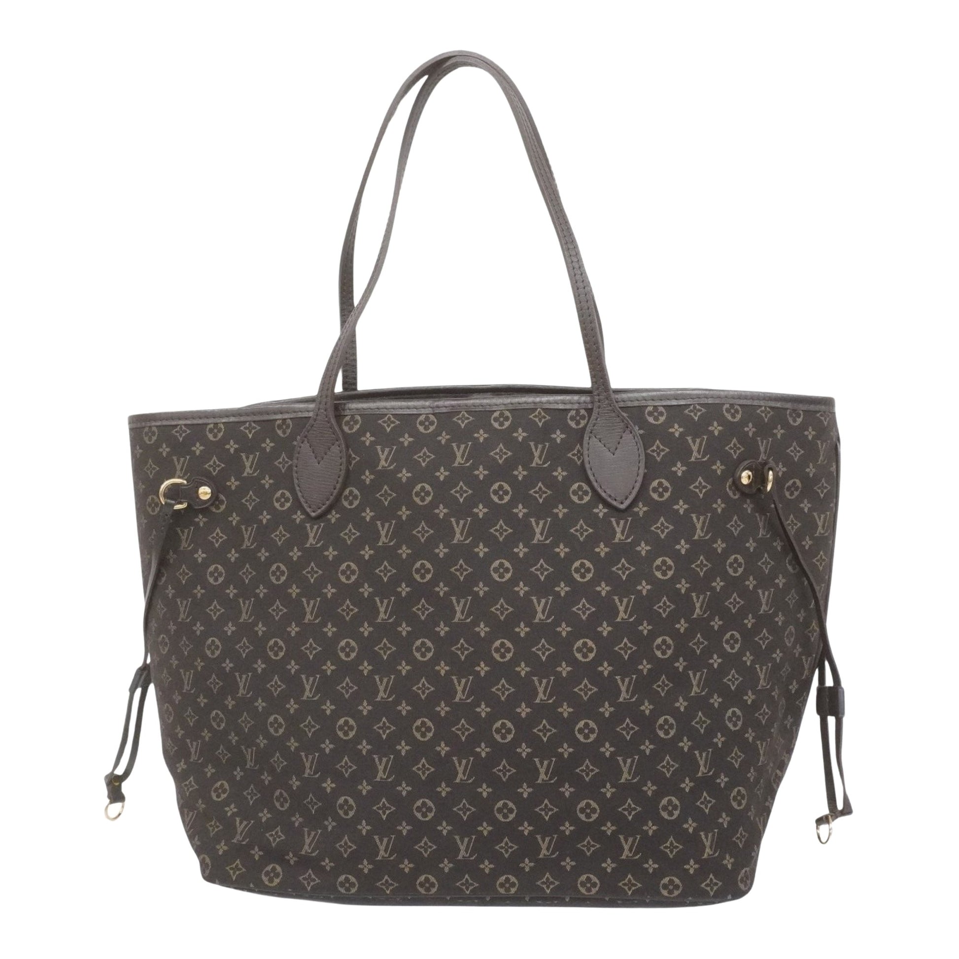Louis Vuitton Neverfull MM, Brown, Canvas, tote