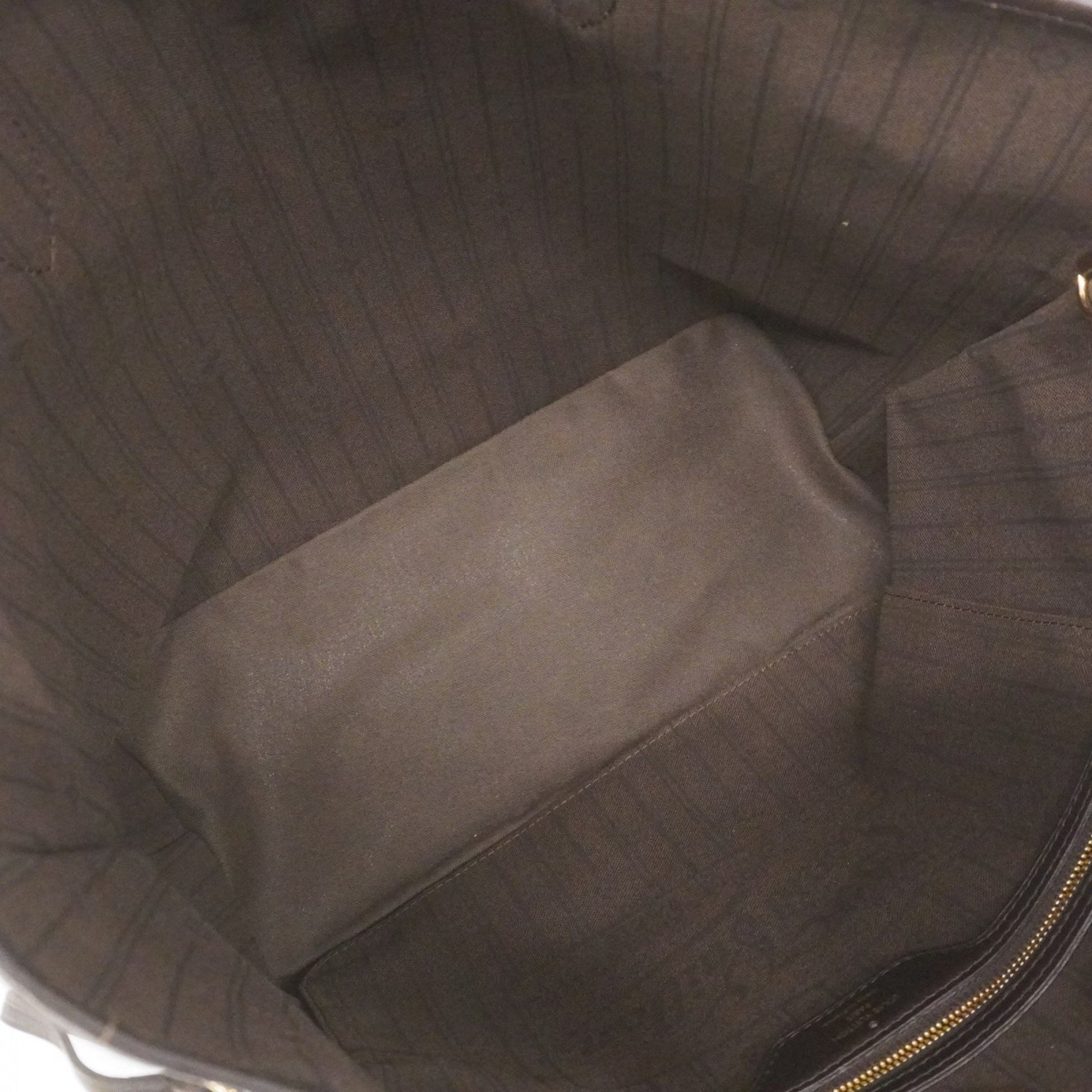 Louis Vuitton Neverfull MM, Brown, Canvas, tote
