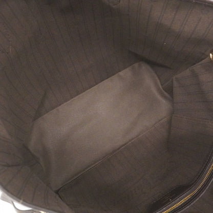 Louis Vuitton Neverfull MM, Brown, Canvas, tote