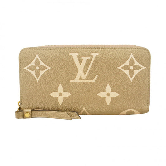 Louis Vuitton Zippy wallet, Beige, Leather, wallet