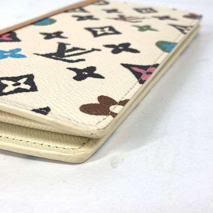 Louis Vuitton Brazza, White, Leather, wallet