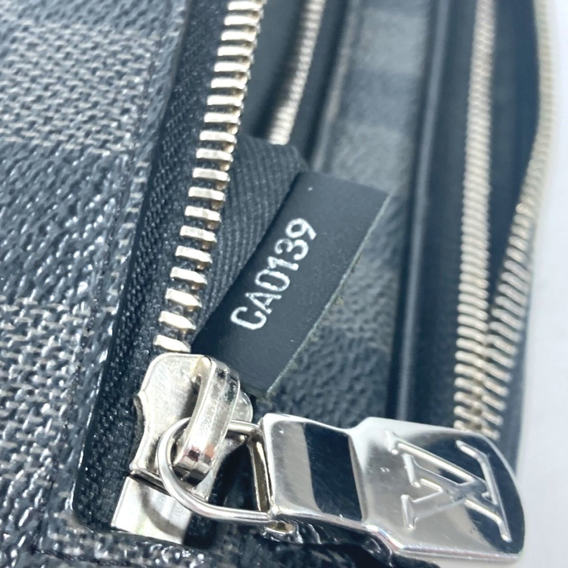Louis Vuitton Alpha, Black, Canvas, clutch